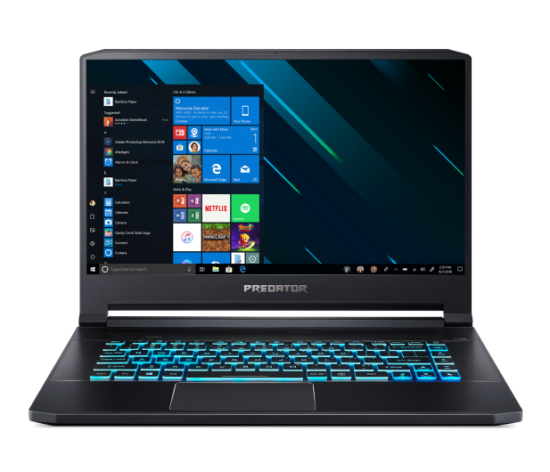 ACER Triton 500 NH.Q4XEP.019  Intel Core i7-9750H/8GB/512GB SSD/GeForce RTX 2070/15.6''/W10 Czarny - 1465135 - zdjęcie